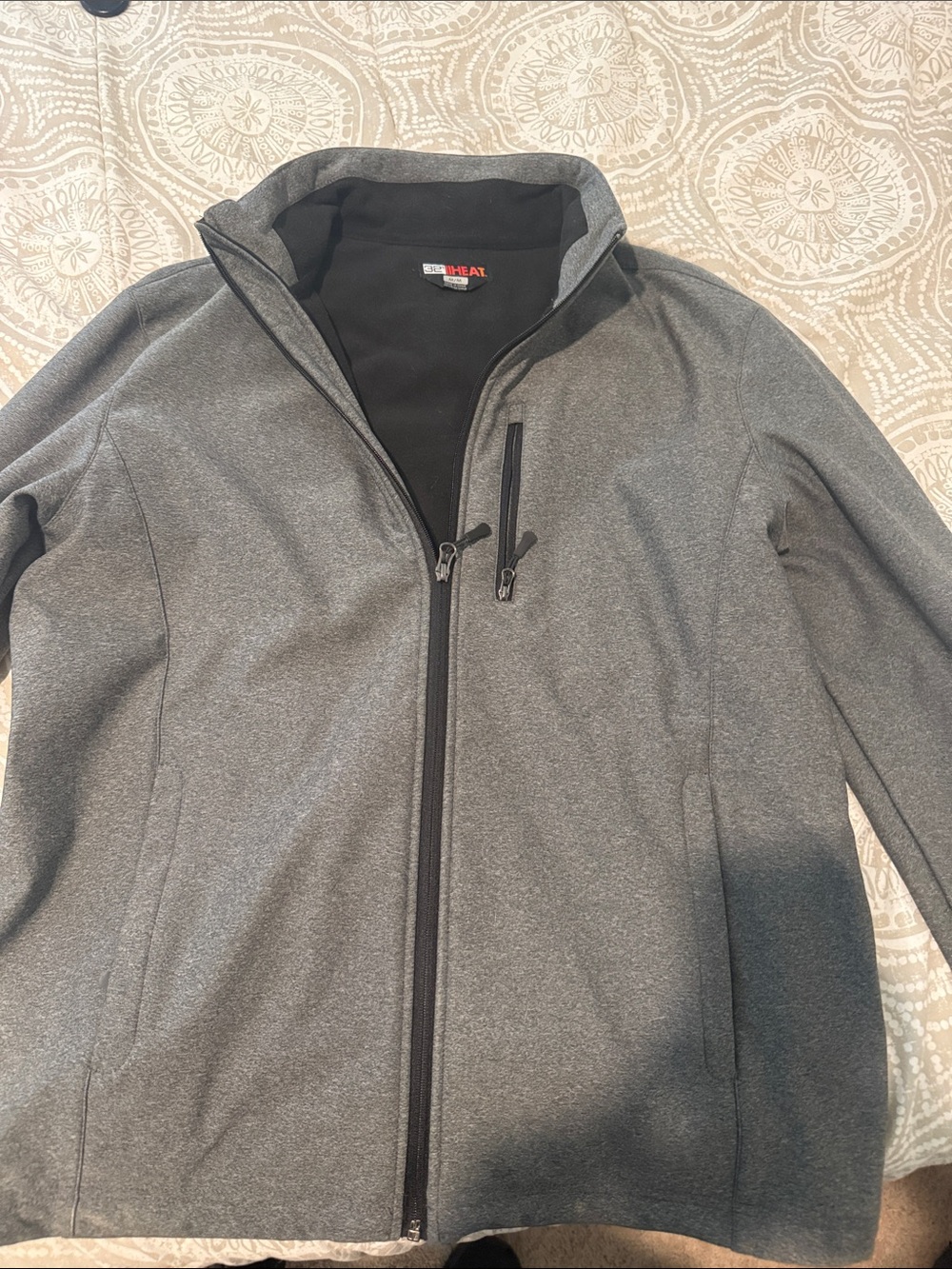 32 Degrees Men's Heather Gray Lightweight Softshell Jacket